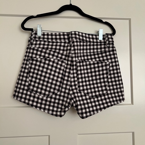 Gingham Print High Rise Shortie Shorts - NWOT - Picture 3 of 6